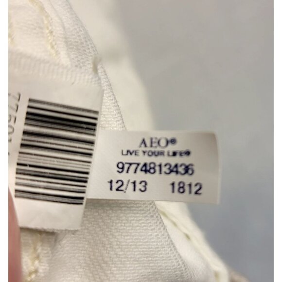 American Eagle Outfitters Womens White Gray Hooded Denim Jacket M (Callout) - Picture 7 of 12